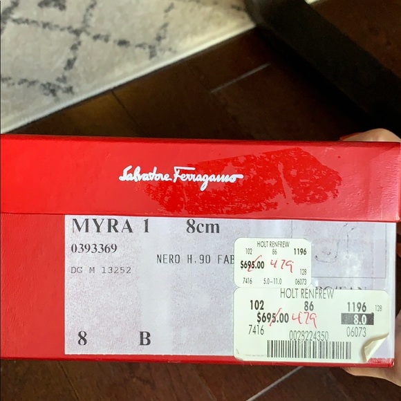 Salvatore Ferragamo Myra Satin Sandal - Picture 8 of 8